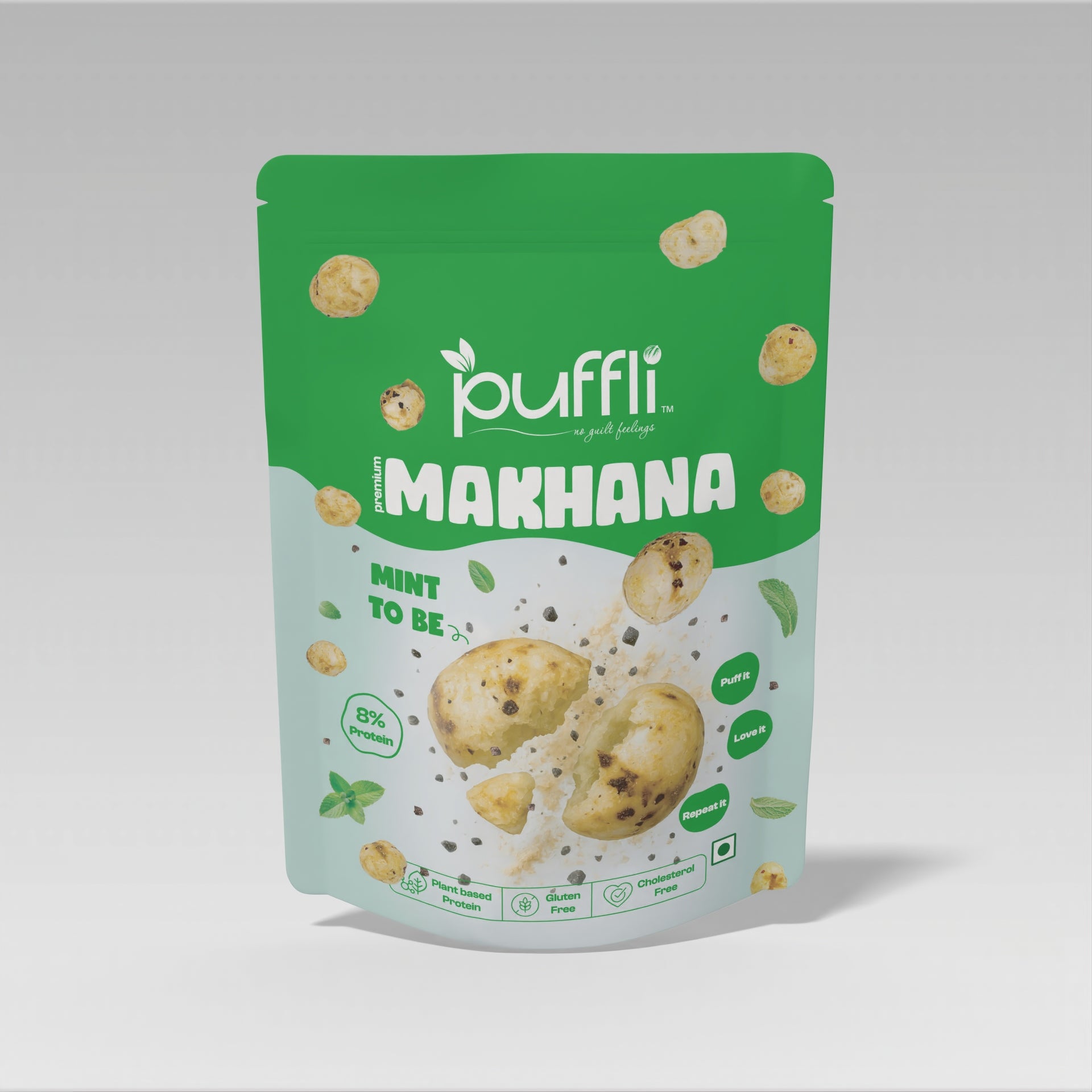 mint roasted makhana