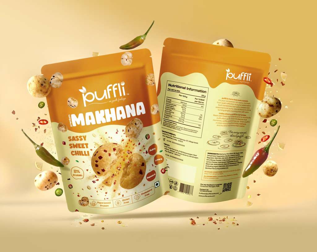 sweet chilli makhana snacks