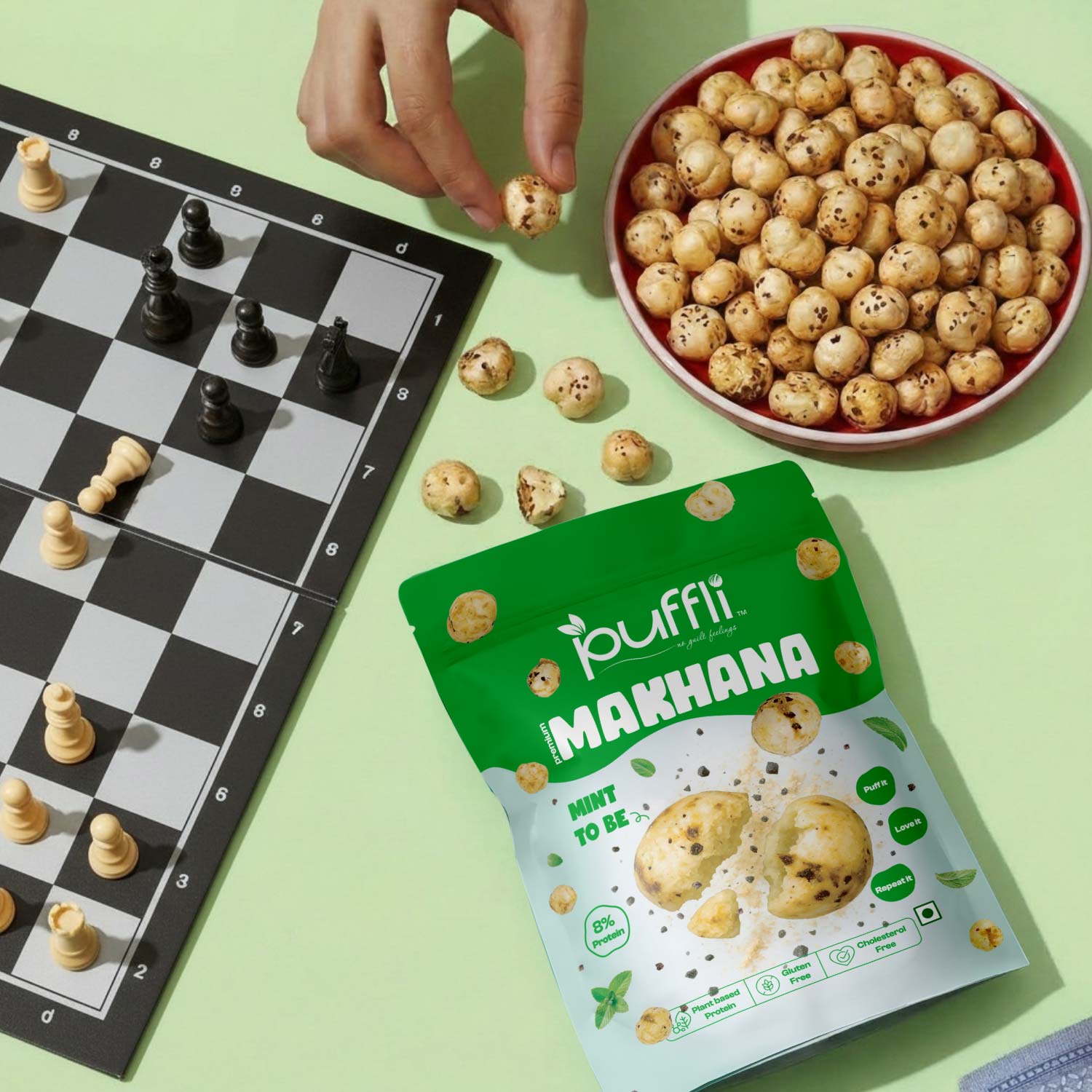 mint makhana snacks