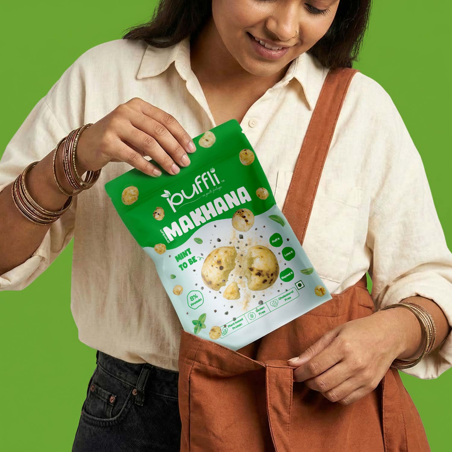mint makhana snacks
