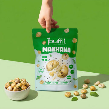 mint roasted makhana