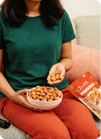 spicy roasted makhana puffli peri peri