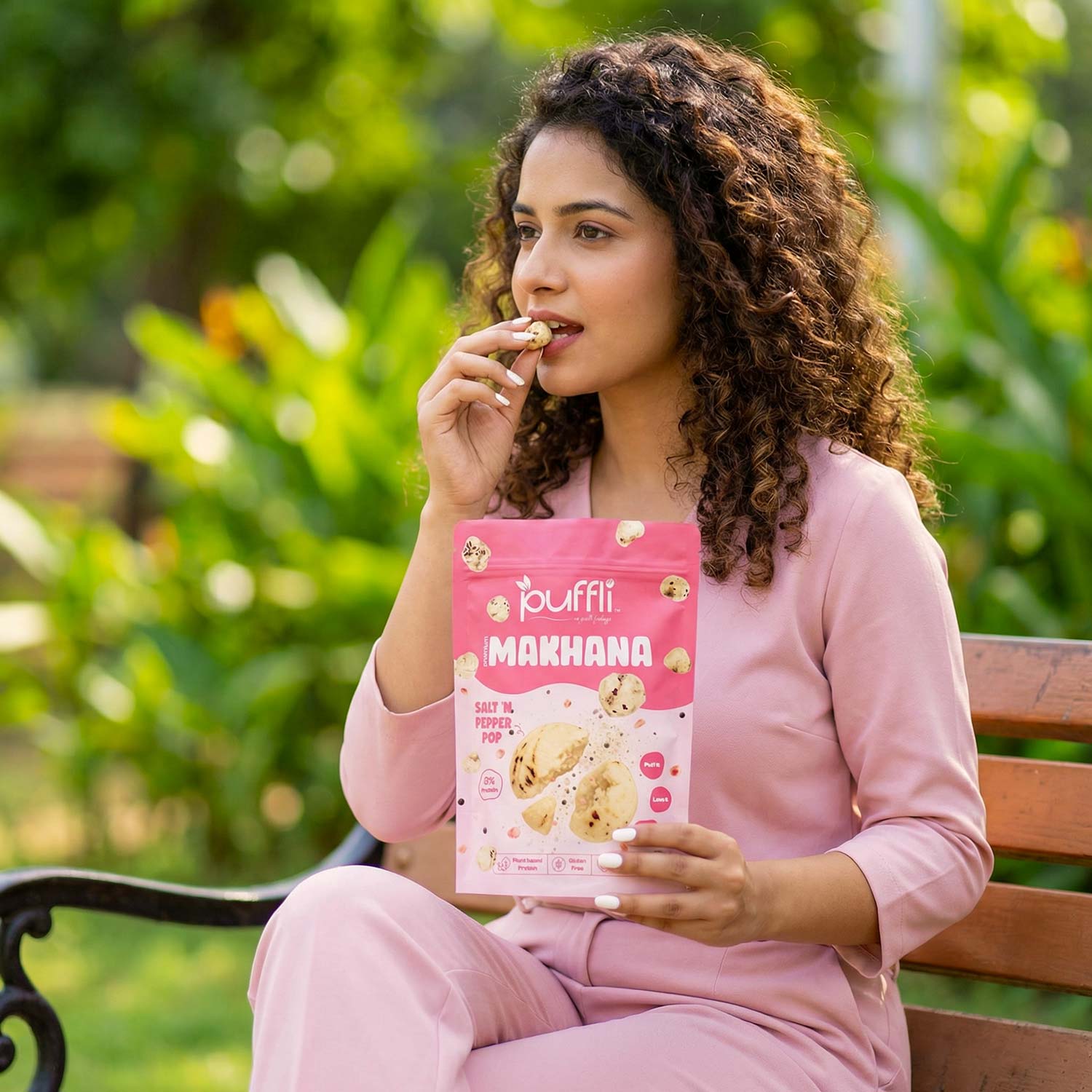 salted makhana snacks