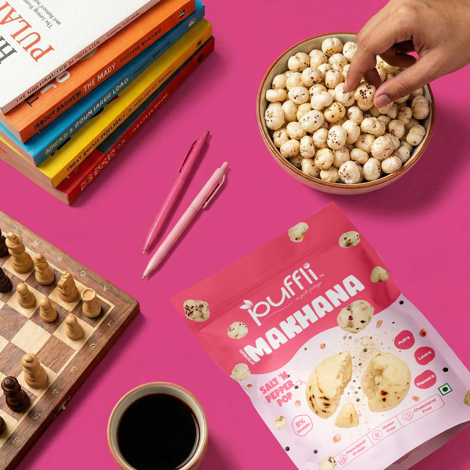 salted makhana snacks