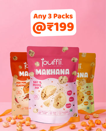 Puffli Makhana snack packs