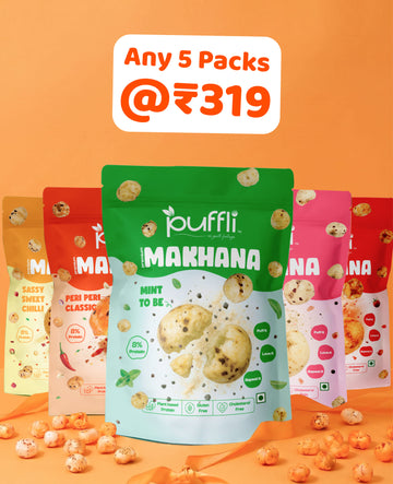 Puffli Makhana snack packs 