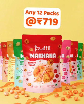 Puffli Makhana snack packs 