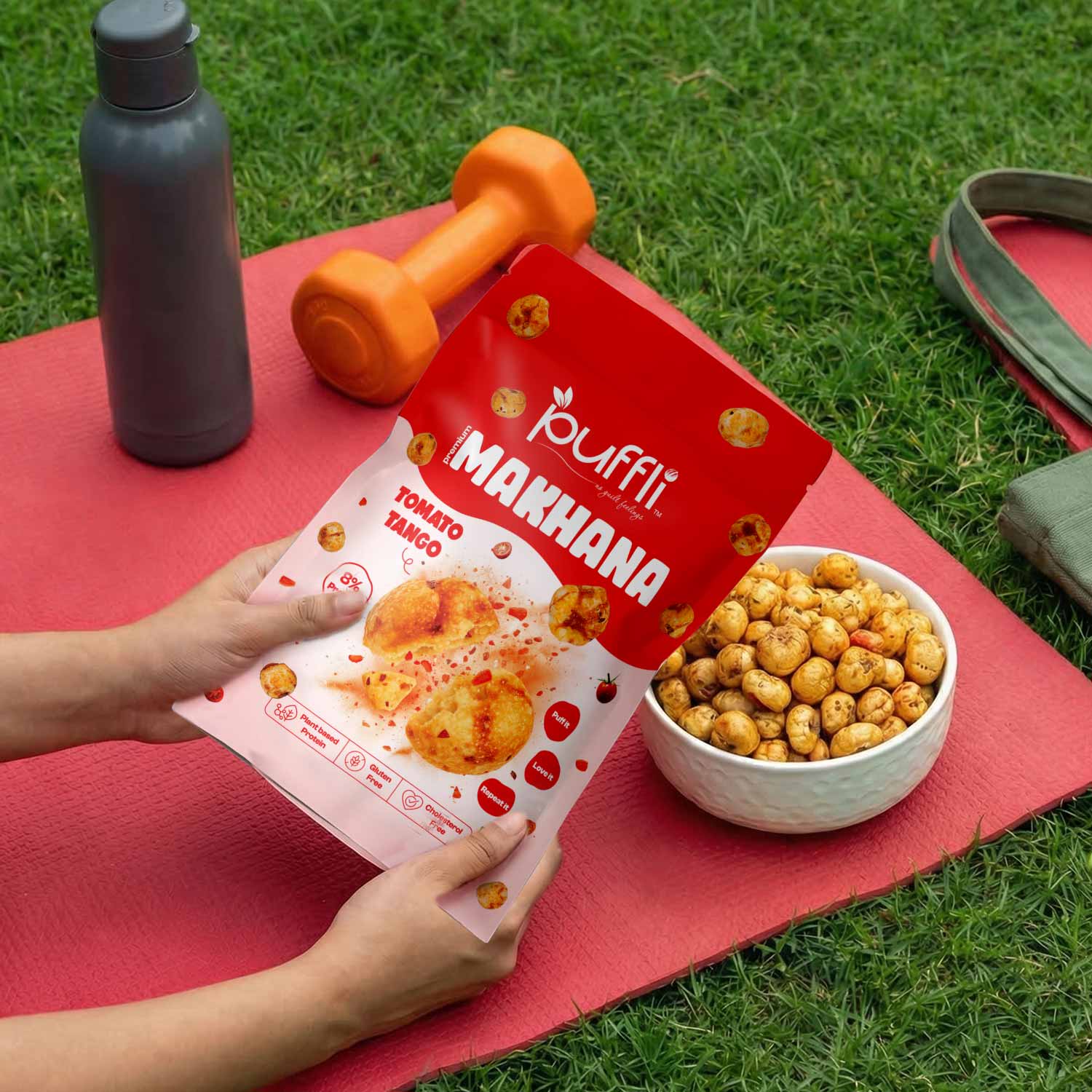 tomato makhana snacks