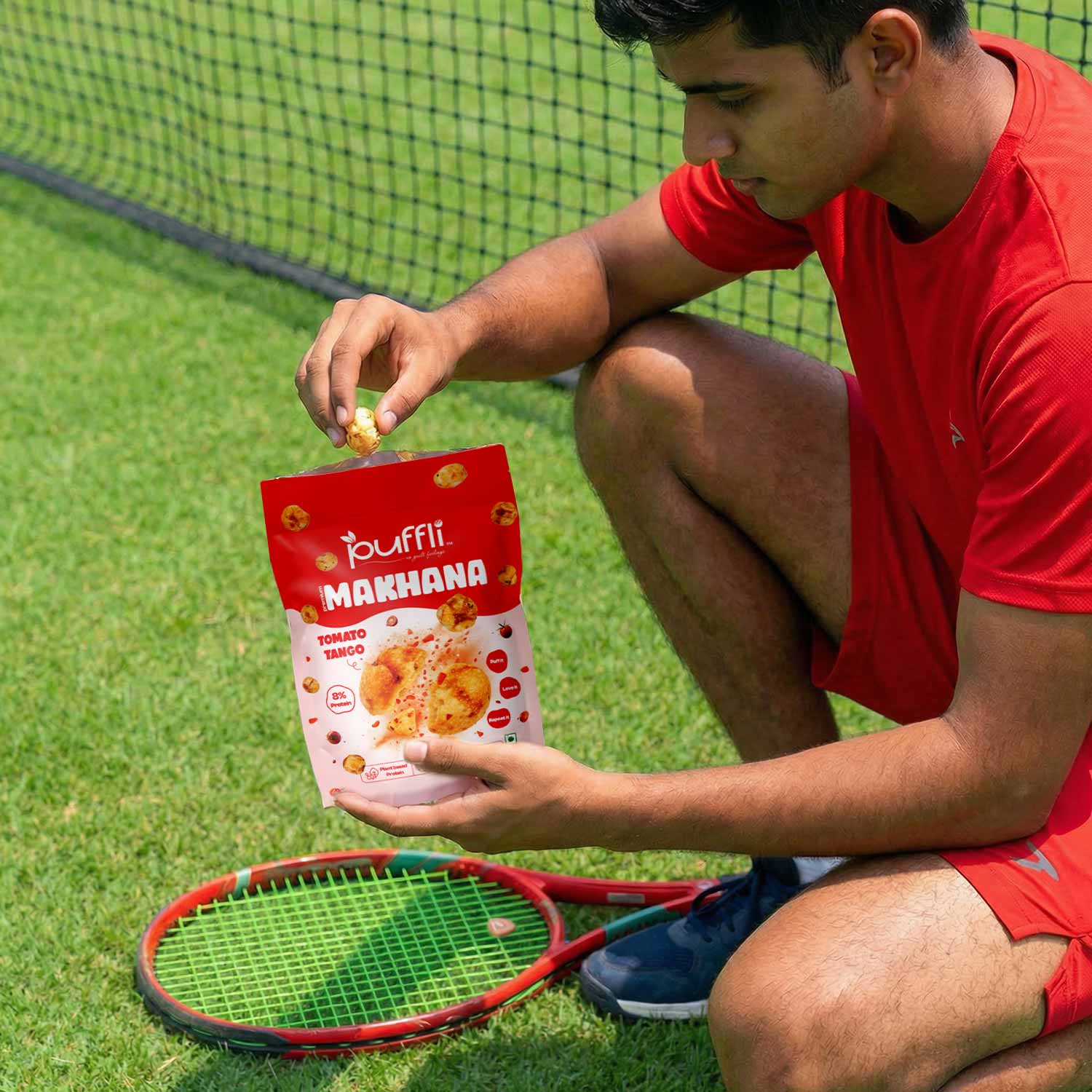 tomato makhana snacks