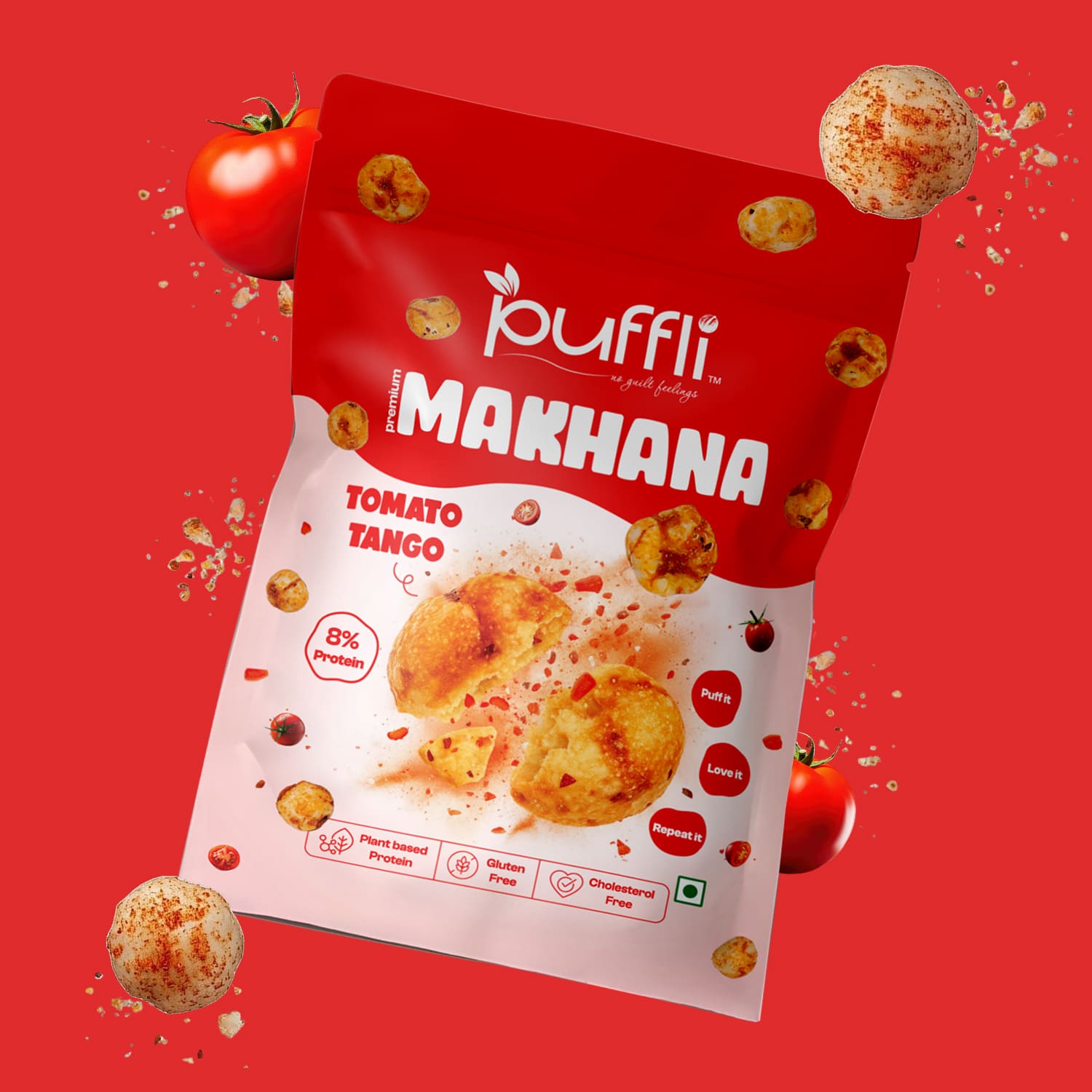 tomato makhana snack